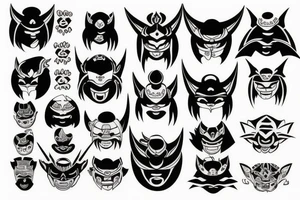oni's mask tattoo idea