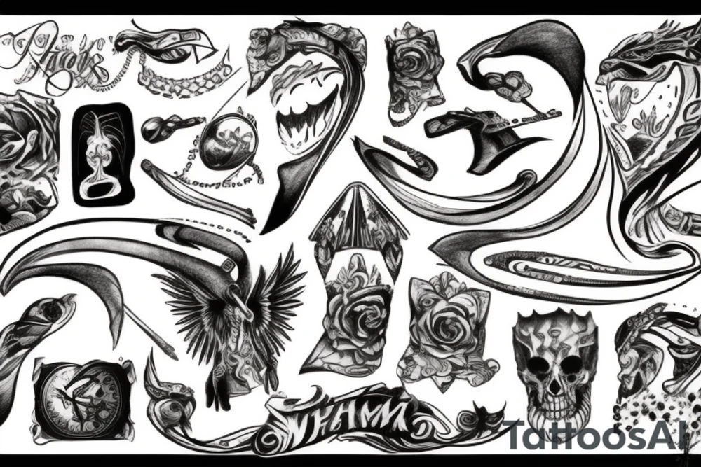 dreams and nightmares tattoo idea