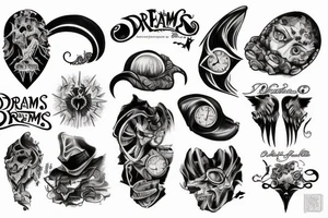 dreams and nightmares tattoo idea