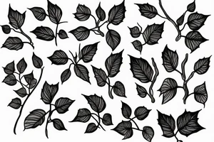 Ivy vine tattoo idea
