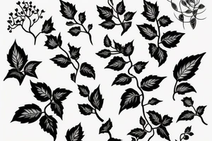 Ivy vine tattoo idea