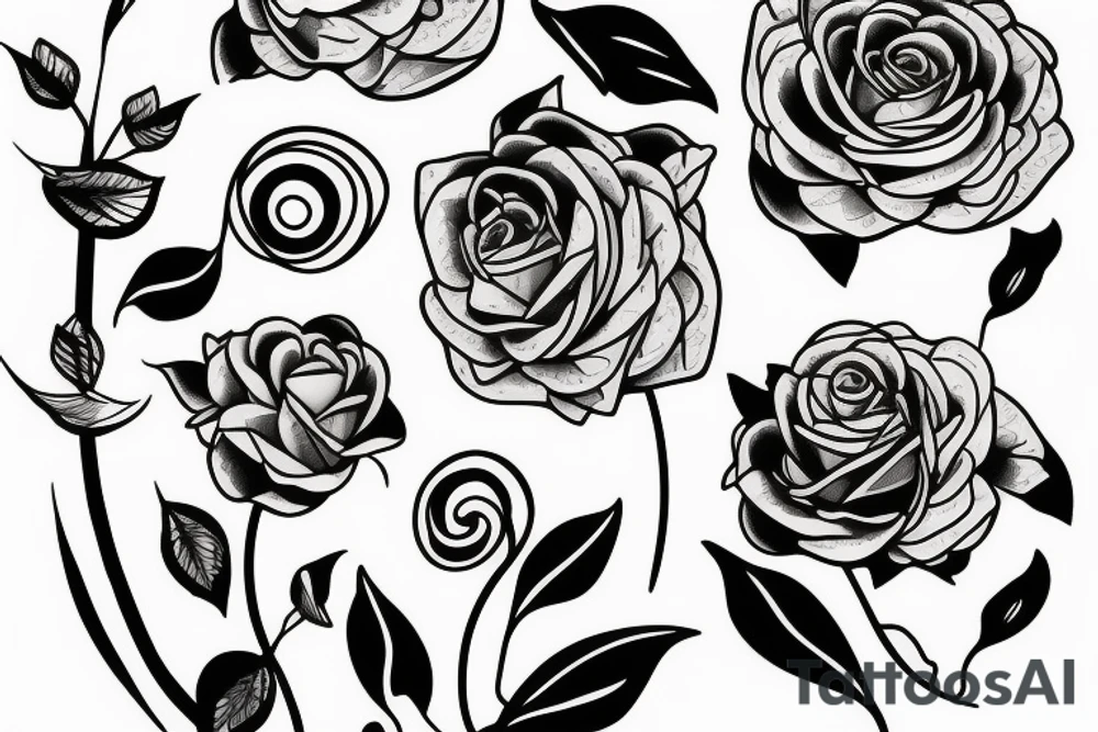 Flower vine tattoo idea