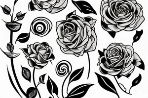 Flower vine tattoo idea