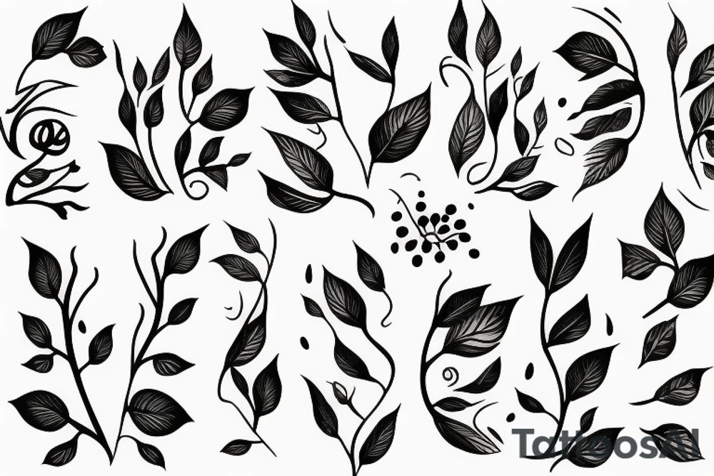 Vine sleeve tattoo idea