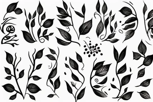 Vine sleeve tattoo idea