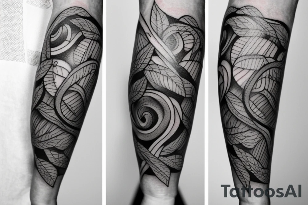 Vine sleeve tattoo idea