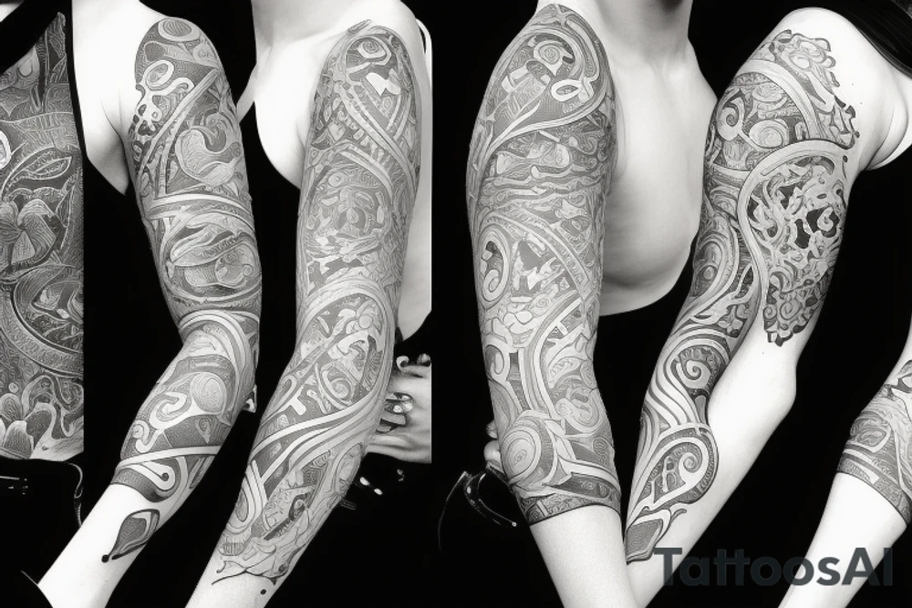 Vine sleeve tattoo idea