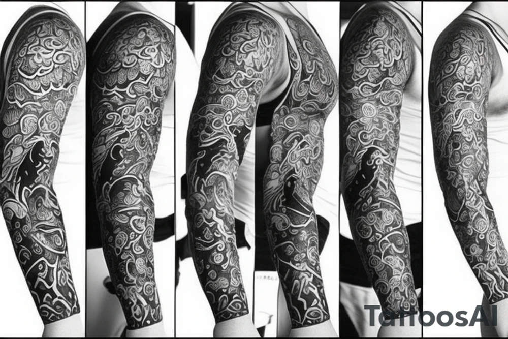 Vine sleeve tattoo idea