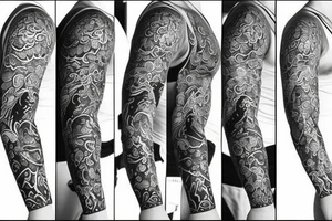Vine sleeve tattoo idea