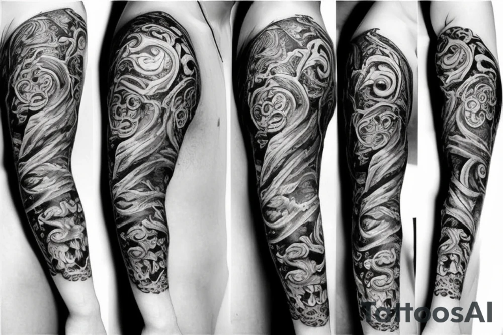 Vine sleeve tattoo idea