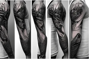 Vine sleeve tattoo idea