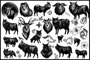 black sheep lone wolf tattoo idea