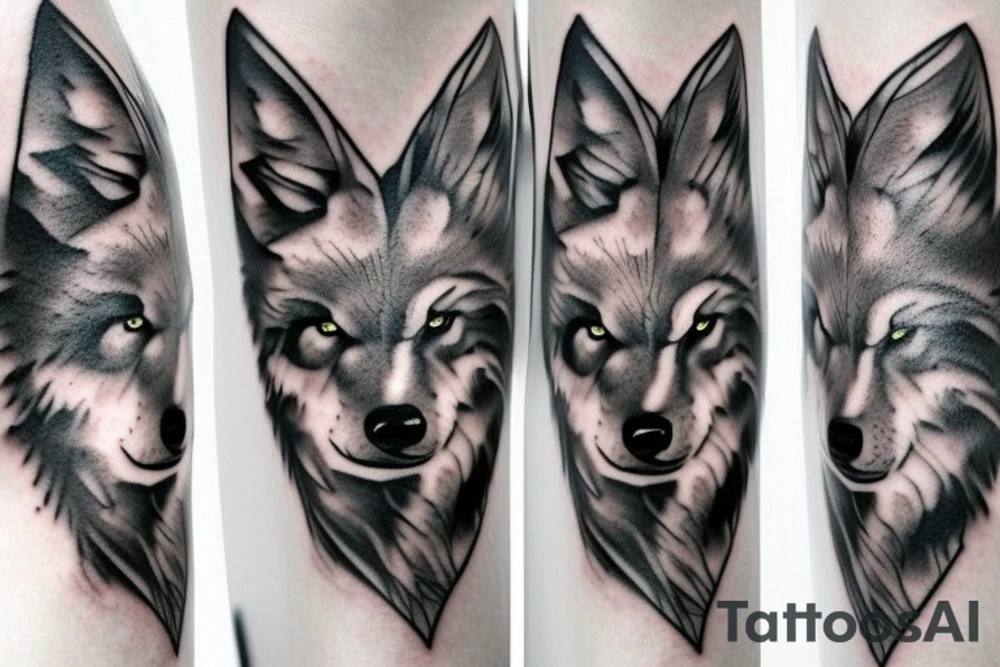 Wolf tattoo idea