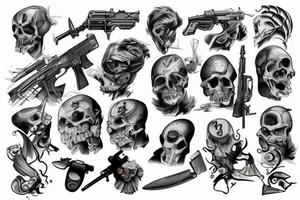 War scene tattoo idea
