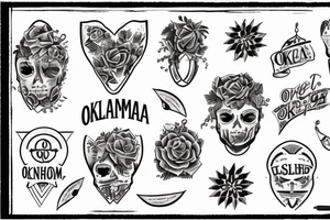Oklahoma, Maine, Iowa, Mississippi, Ohio tattoo idea