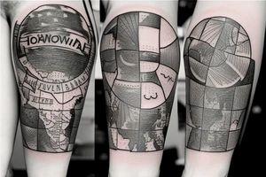 A tattoo celebrating the five states where I have lived: Oklahoma, Maine, Iowa, Mississippi, and Ohio. tattoo idea