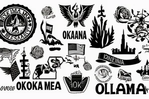 A tattoo celebrating the five states where I have lived: Oklahoma, Maine, Iowa, Mississippi, and Ohio. tattoo idea