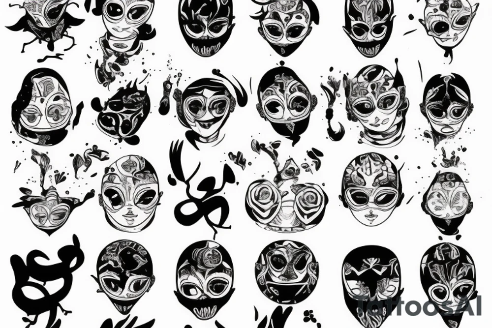 Four children tattoo idea
