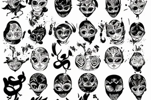 Four children tattoo idea