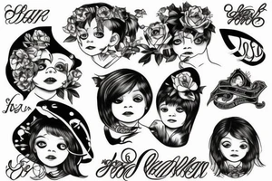 A tattoo honoring my Four children tattoo idea