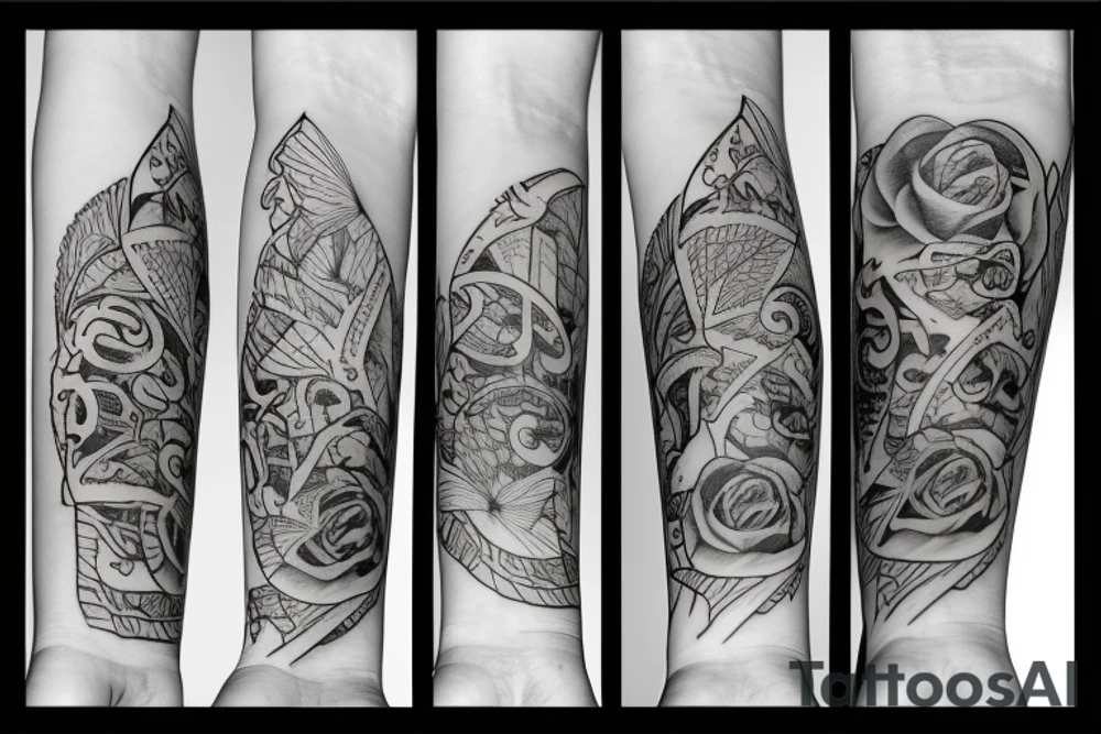 A tattoo honoring my Four children tattoo idea