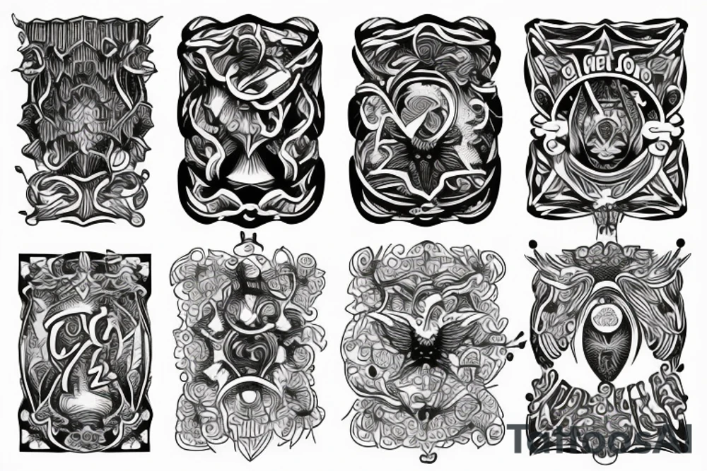 Four sons tattoo idea