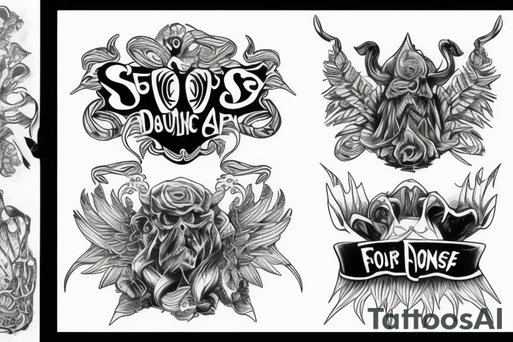 Four sons tattoo idea