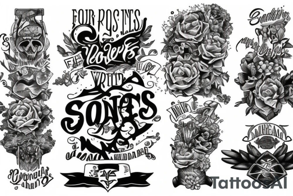Four sons tattoo idea