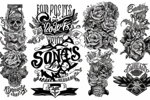 Four sons tattoo idea