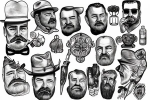 “Ernest Hemingway” tattoo idea