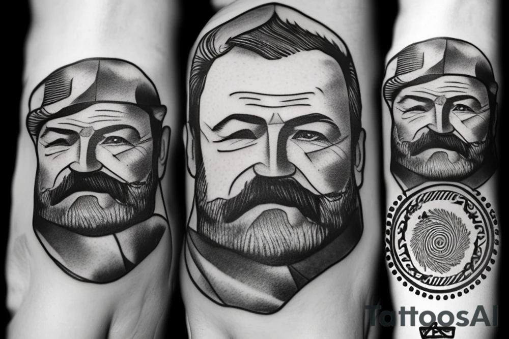 “Ernest Hemingway” tattoo idea