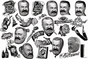 “Ernest Hemingway” tattoo idea