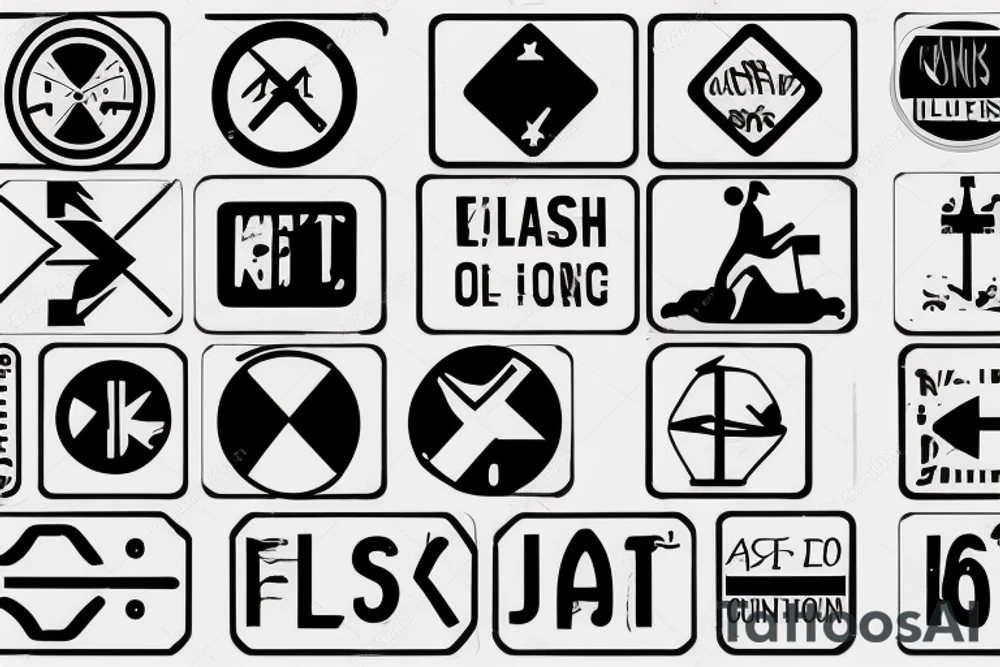 Road sign tattoo idea