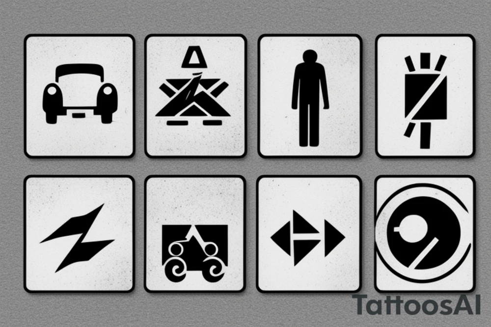 Road sign tattoo idea