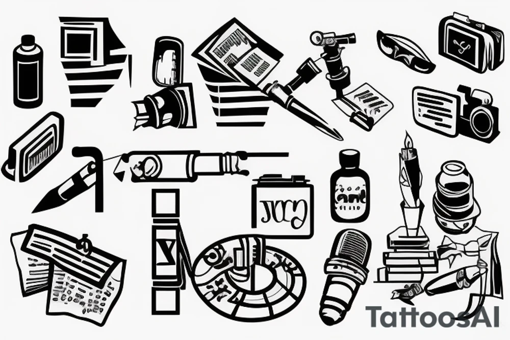 Career in journalism tattoo idea