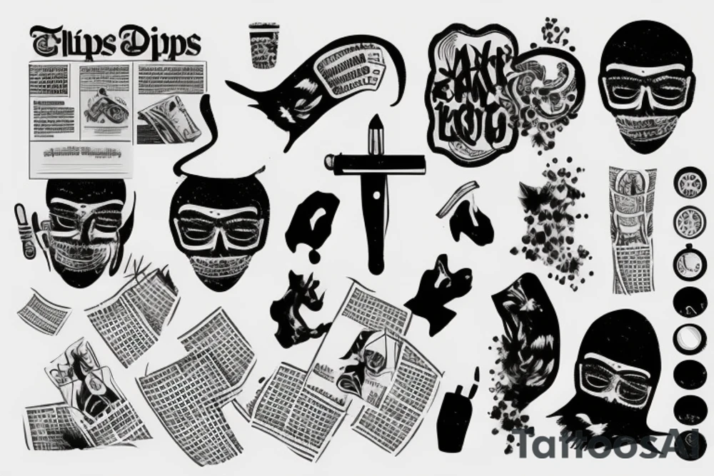 Newspapers tattoo idea