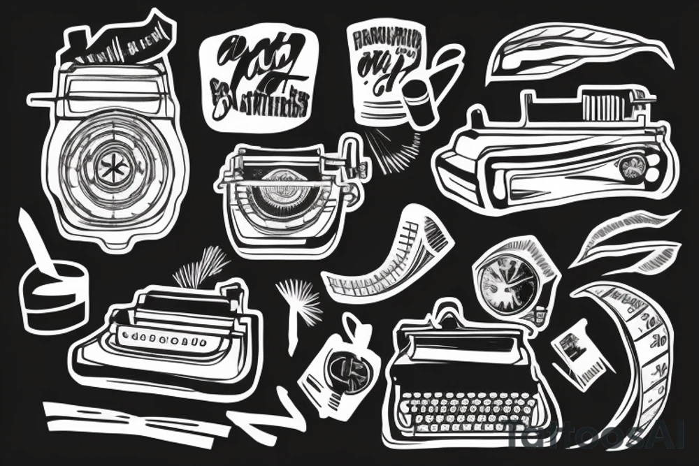 Typewriter tattoo idea