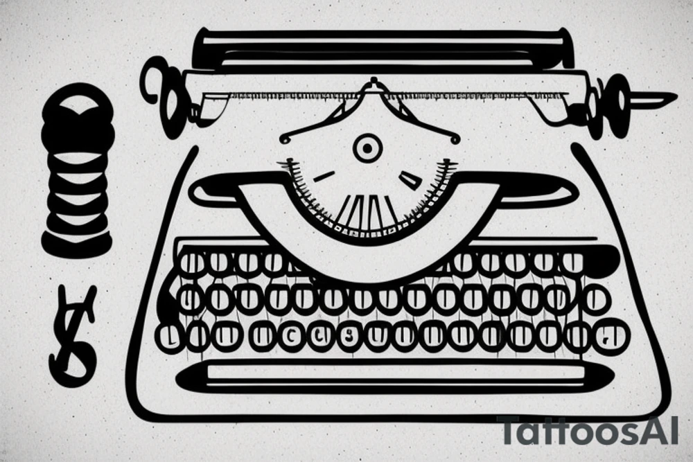 Typewriter tattoo idea