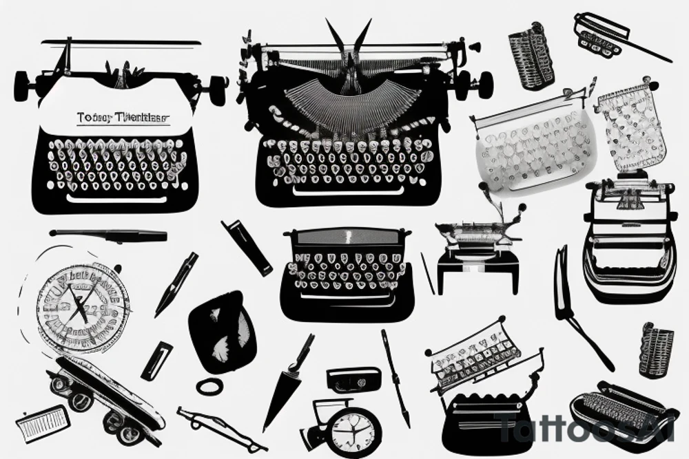 Typewriter tattoo idea