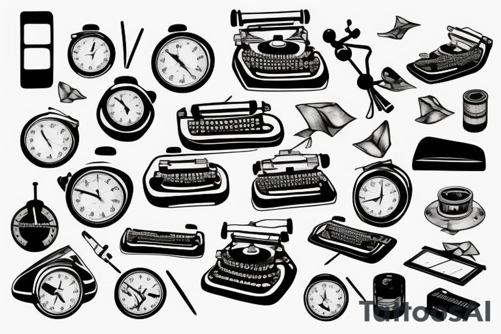Typewriter tattoo idea
