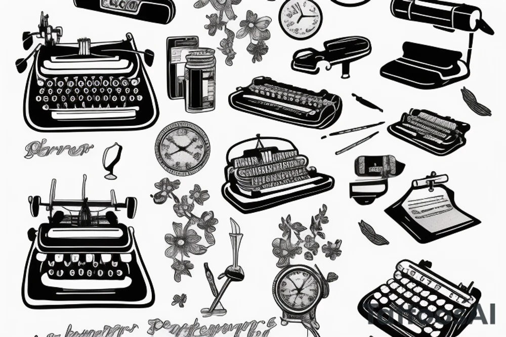 Typewriter tattoo idea