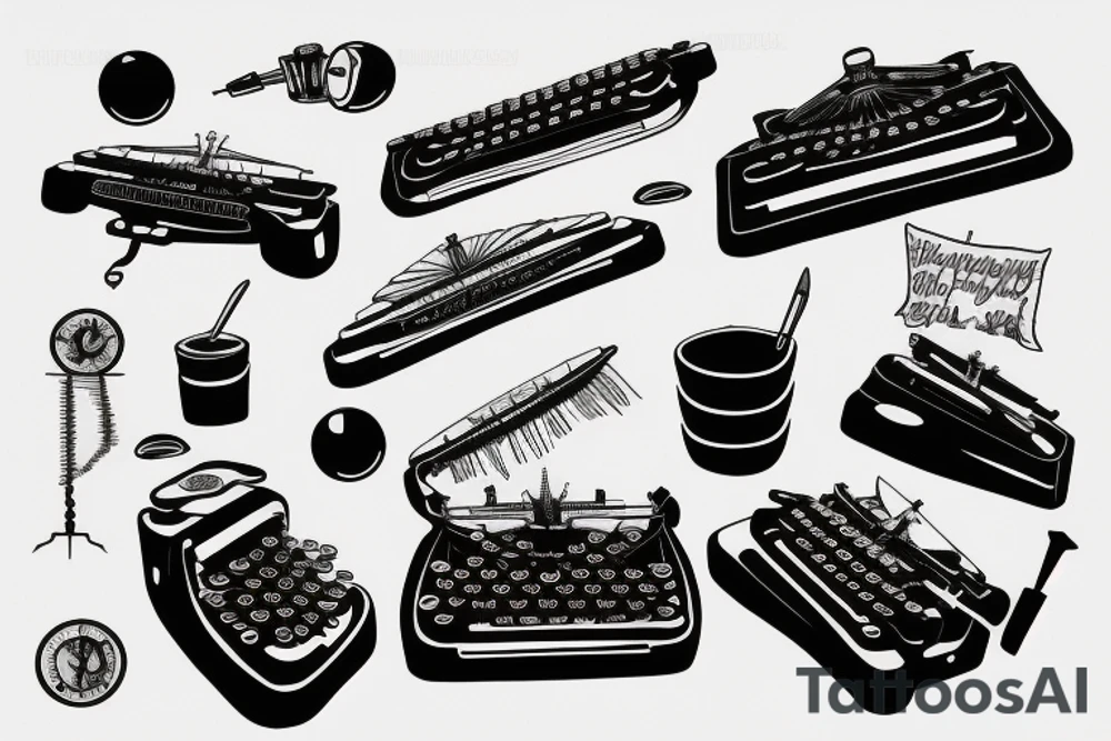 Typewriter tattoo idea