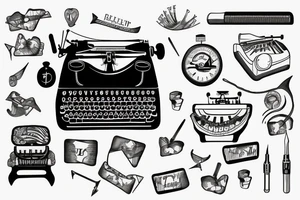 Typewriter tattoo idea