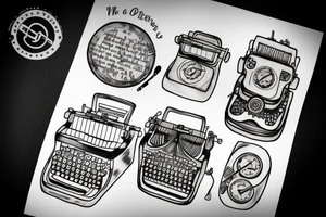 Typewriter tattoo idea