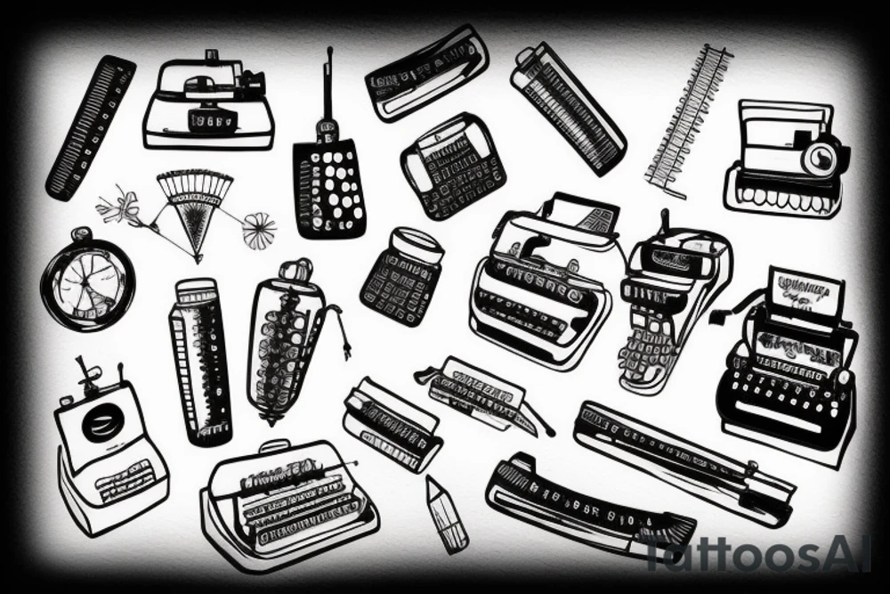 Typewriter tattoo idea