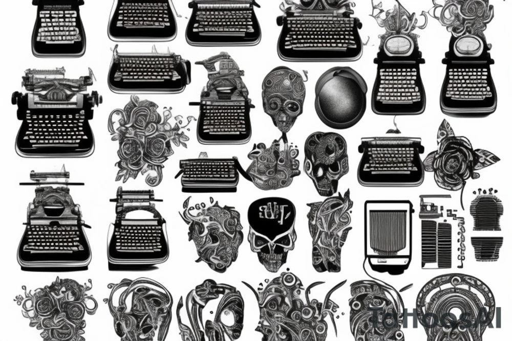 Typewriter tattoo idea
