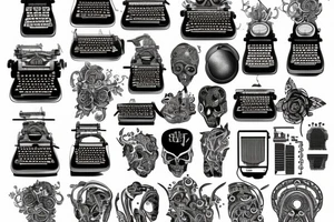 Typewriter tattoo idea