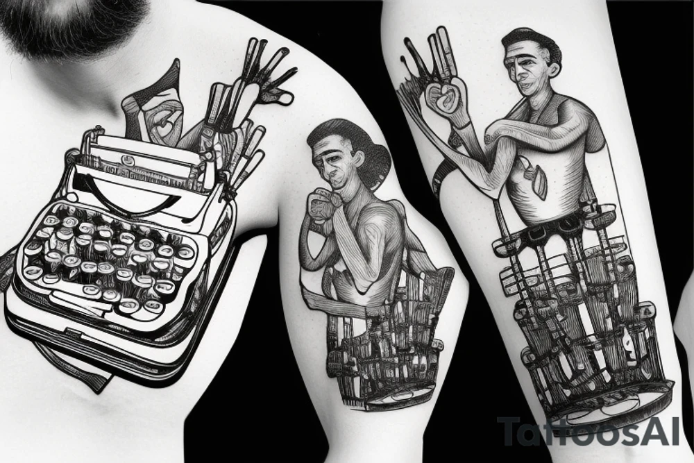 Typewriter tattoo idea