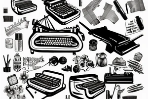 Typewriter tattoo idea