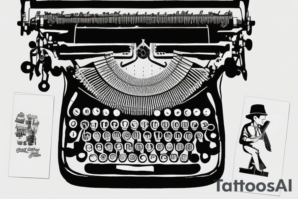 Typewriter tattoo idea